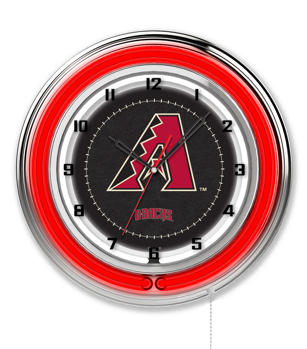 Arizona Diamondbacks Double Neon Wall Clock - 19