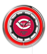 Cincinnati Reds Double Neon Wall Clock - 19"