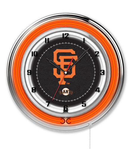San Francisco Giants Double Neon Wall Clock - 19