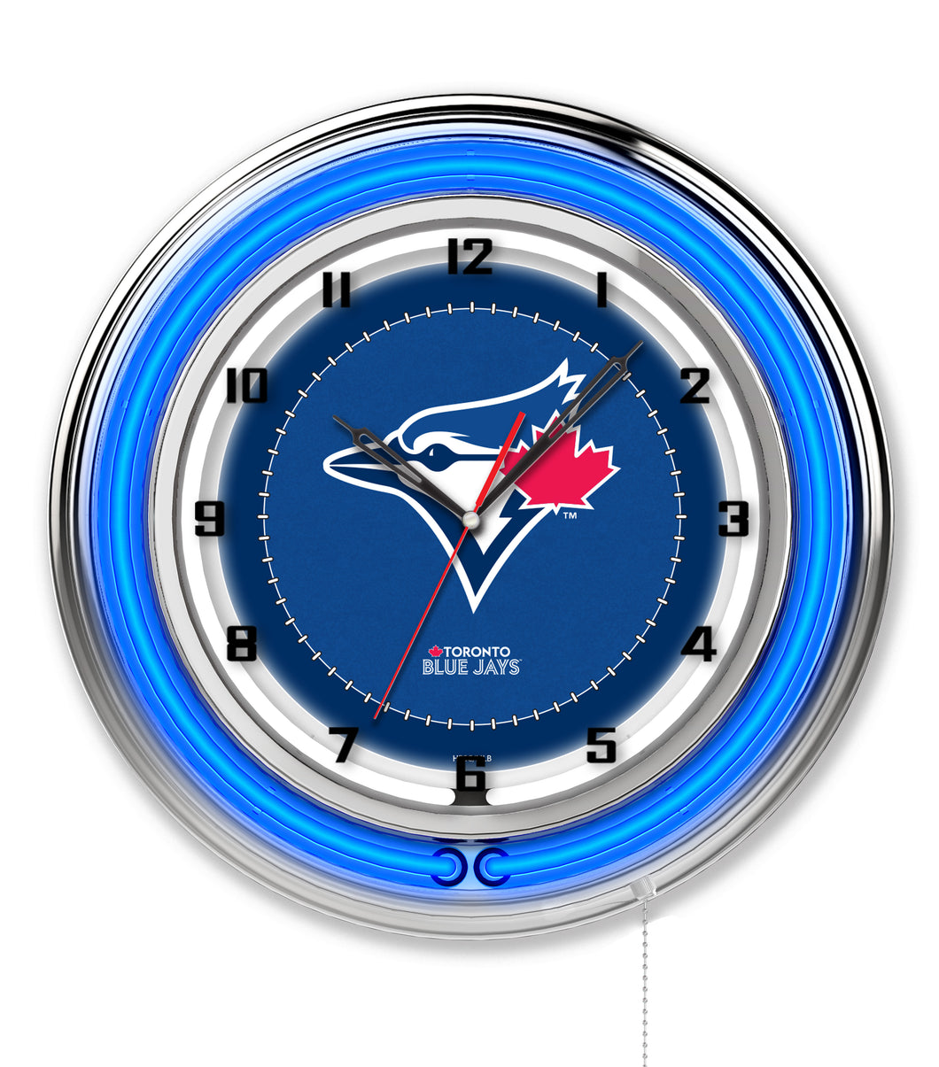 Toronto Blue Jays Double Neon Wall Clock - 19