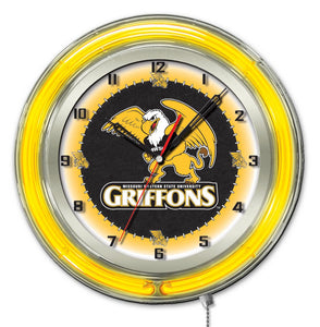 Missouri Western State Griffons Double Neon Wall Clock - 19"