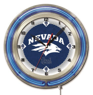 Nevada Wolfpack Double Neon Wall Clock - 19"