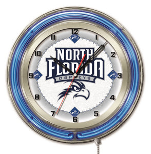 North Florida Ospreys Double Neon Wall Clock - 19"