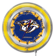 Nashville Predators Double Neon Wall Clock - 19 "