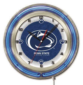 Pennsylvania State Nittany Lions Double Neon Wall Clock - 19"