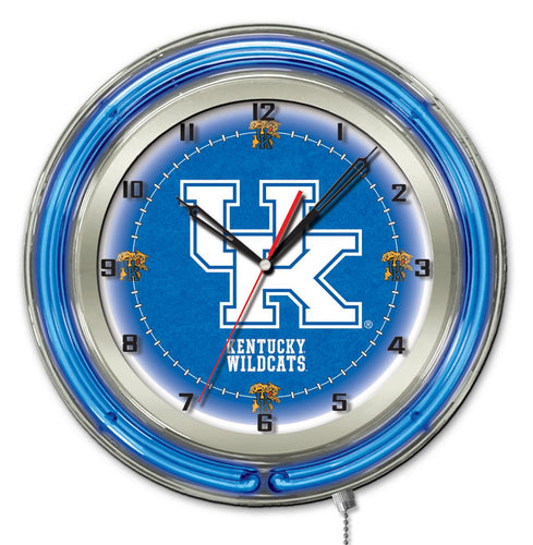 Kentucky Wildcats UK Double Neon Wall Clock - 19