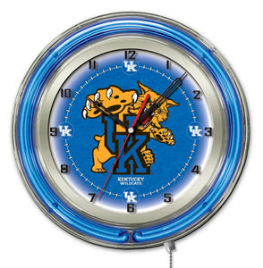  Kentucky Wildcats Double Neon Wall Clock - 19"