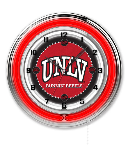 UNLV Runnin Rebels Double Neon Wall Clock - 19