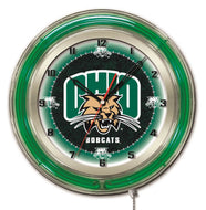Ohio Bobcats Double Neon Wall Clock - 19"