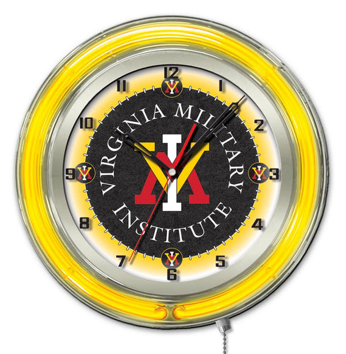 VMI Keydets Double Neon Wall Clock - 19