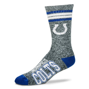 Indianapolis Colts - Marbled 4 Stripe Deuce Socks