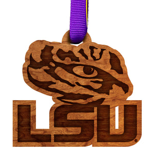 LSU Tigers Ornament - Tiger Eye over LSU
