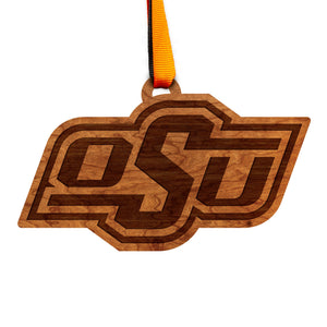 Oklahoma State Cowboys Wood Ornament