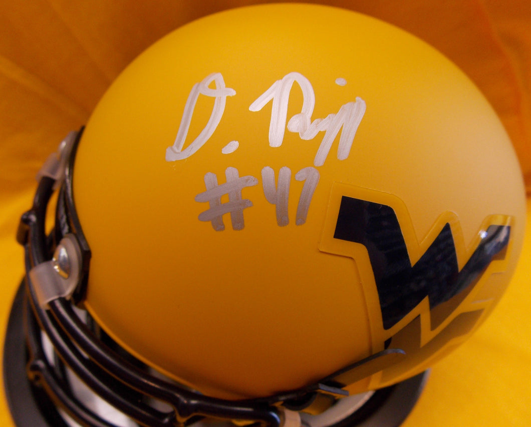 wvu football, doug rigg autograph