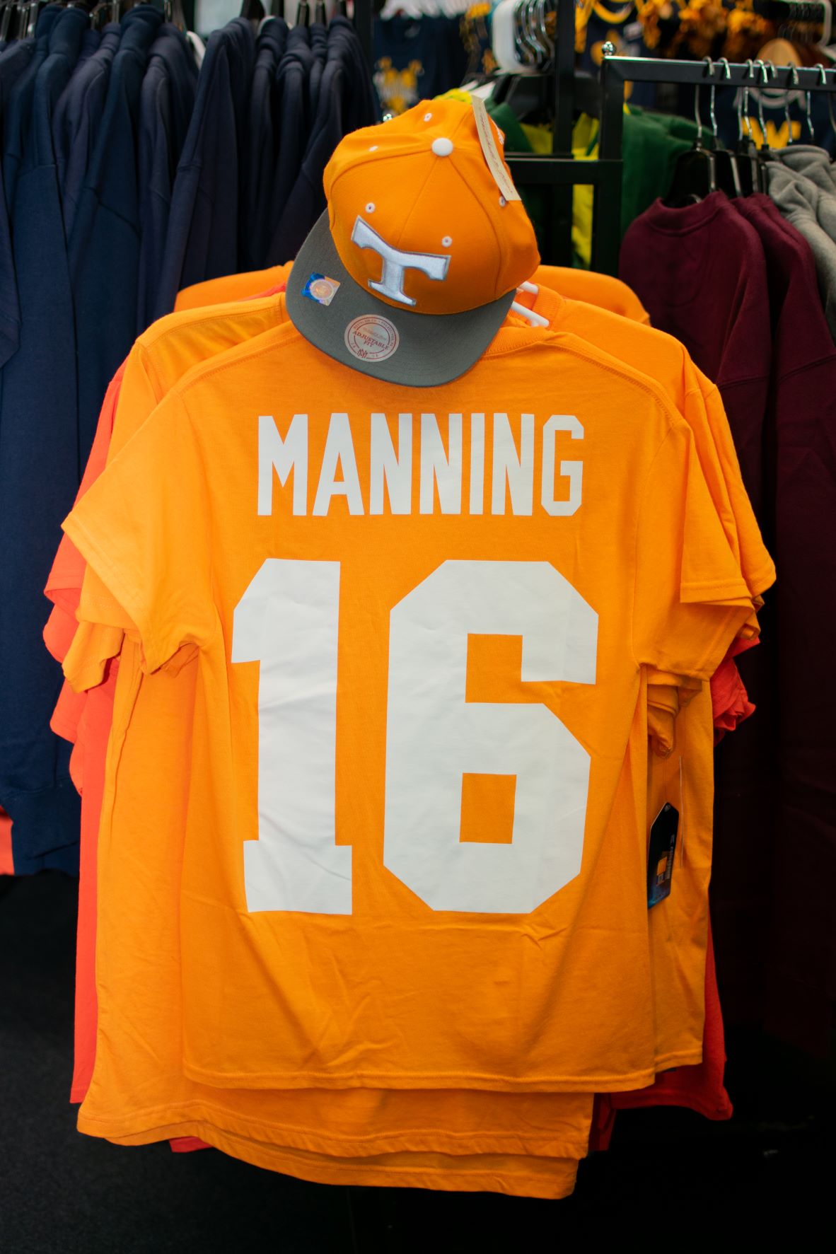 Mitchell & Ness Peyton Manning Tennessee Volunteers Name & Number Shirt, 3XL