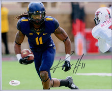 wvu football, kevin white, kevin white autograph