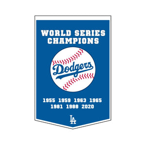 Los Angeles Dodgers Dynasty Champions Wool Banners - 24"x36"