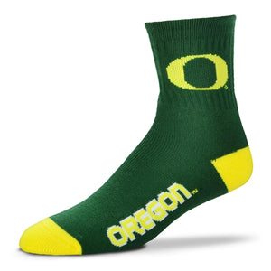 Oregon Ducks Quarter Crew Socks