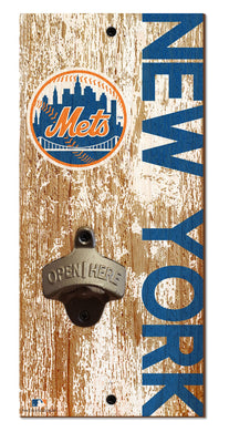 New York Mets Distressed Bottle Opener