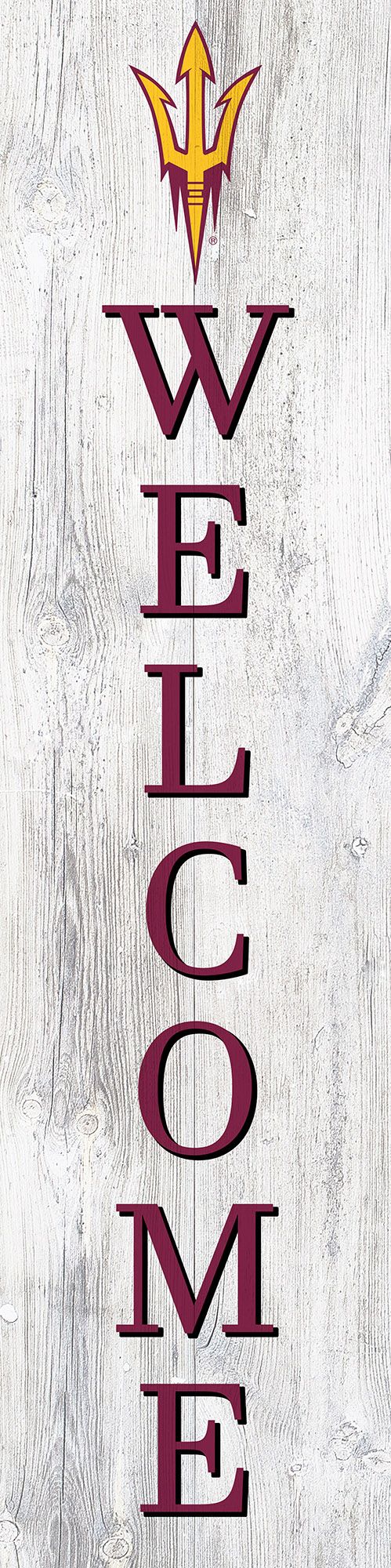 Arizona State Sun Devils Door Leaner Welcome Sign - 12