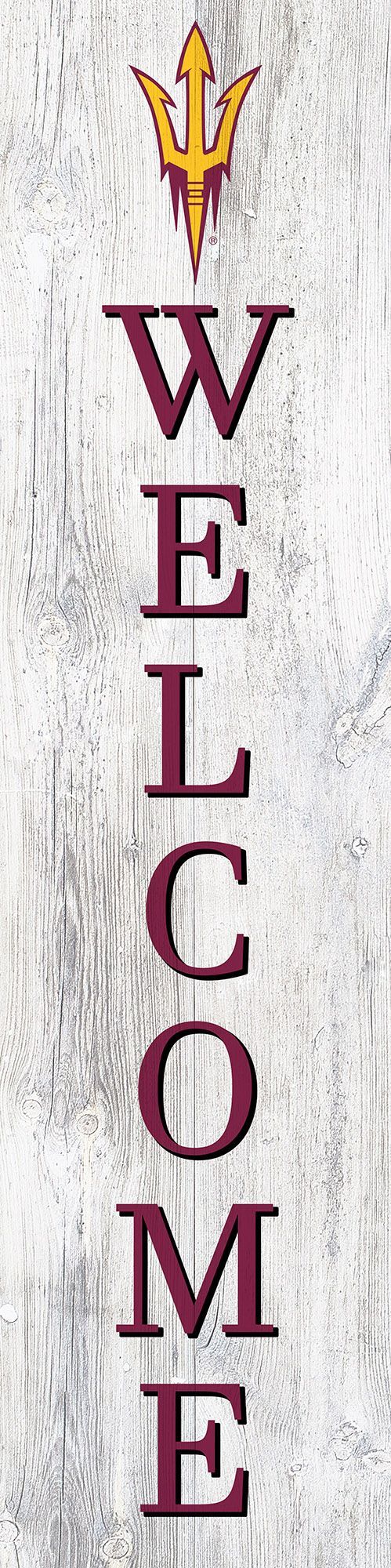 Arizona State Sun Devils Door Leaner Welcome Sign - 6