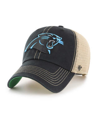 Carolina Panthers - Black Trawler Clean Up Hat, 47 Brand