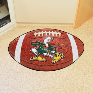 Miami Hurricanes Sebastian Football Rug - 21"x32"