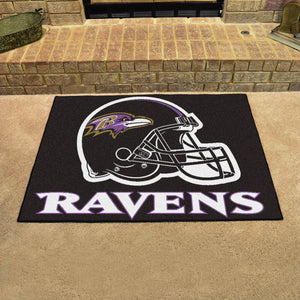Baltimore Ravens All Star Fan Mat, NFL Floor Mat