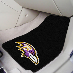 Baltimore Ravens 2-piece Car Mats - 18"x27"