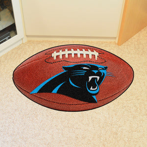 Carolina Panthers Football Mat - 21"x32"