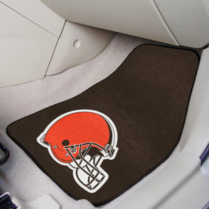 Cleveland Browns  2-piece Carpet Car Mats - 18"x27"