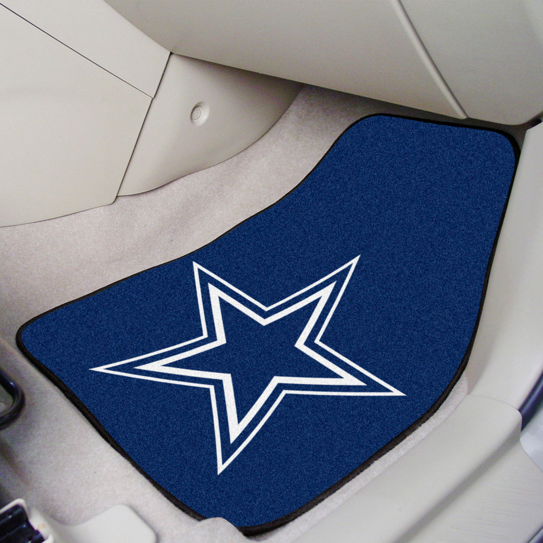 Dallas Cowboys  2-piece Carpet Car Mats - 18