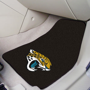 Jacksonville Jaguars 2-piece Carpet Car Mats - 18"x27"