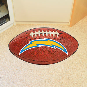Los Angeles Chargers Football Mat - 21"x32"