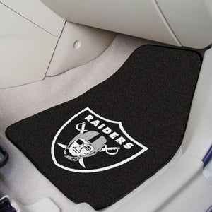 Las Vegas Raiders  2-piece Carpet Car Mats 