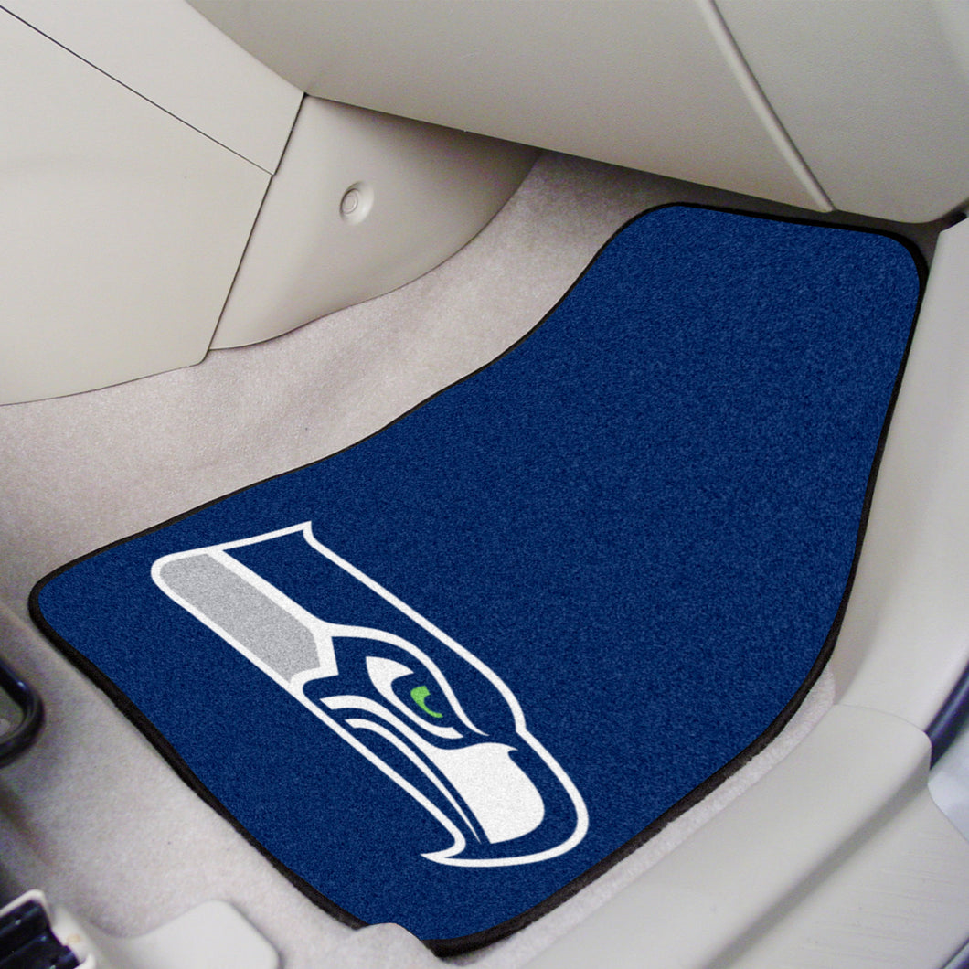 Seattle Seahawks 2-piece Carpet Car Mats - 18