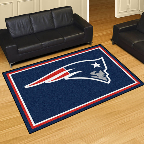 New England Patriots Plush Area Rugs -  5'x8'