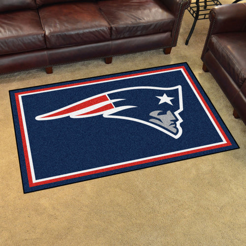 New England Patriots Plush Area Rugs -  4'x6'