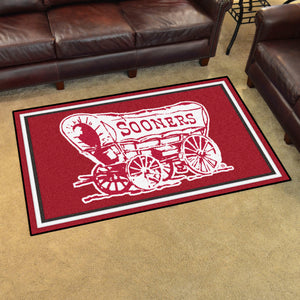 Oklahoma Sooners Schooner Plush Rug 4'x6'