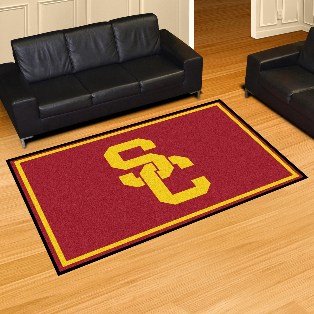 USC Trojans Plush Rug 5'x8'