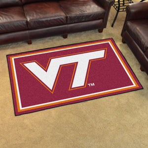 Virginia Tech Hokies Plush Rug 4'x6'