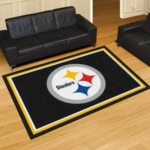 Pittsburgh Steelers Plush Area Rugs -  5'x8'