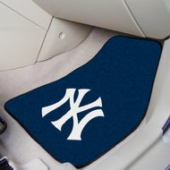 New York Yankees 2-piece Carpet Car Mats - 18"x27"