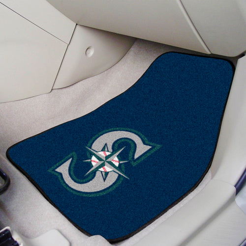 Seattle Mariners 2-piece Carpet Car Mats - 18