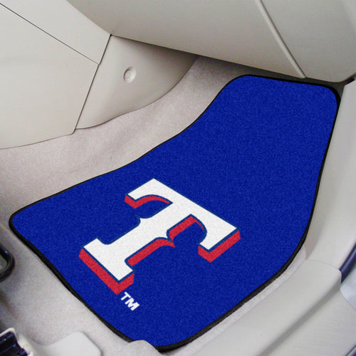 Texas Rangers 2-piece Carpet Car Mats - 18