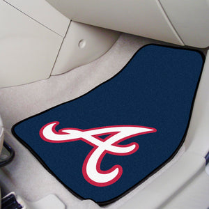 Atlanta Braves 2-piece Carpet Car Mats