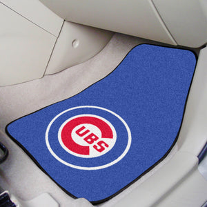 Chicago Cubs 2-piece Carpet Car Mats - 18"x27"