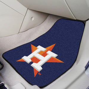 Houston Astros 2-piece Carpet Car Mats - 18"x27"
