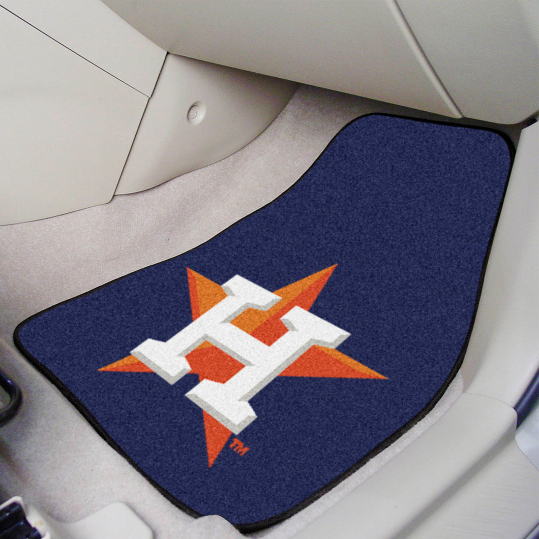 Houston Astros 2-piece Carpet Car Mats - 18