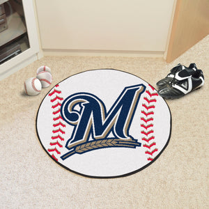 Milwaukee Brewers Baseball Mat - 27" 